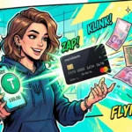 Успешная девушка в стиле Girlswork Glamour Boss проверяет свой криптокошелек с большой зарплатой в USDT. Онлифанс работа обеспечивает финансовую независимость и высокий доход